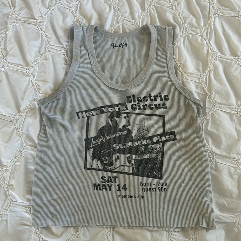 electric circus john galt brandy melville gray tank top.